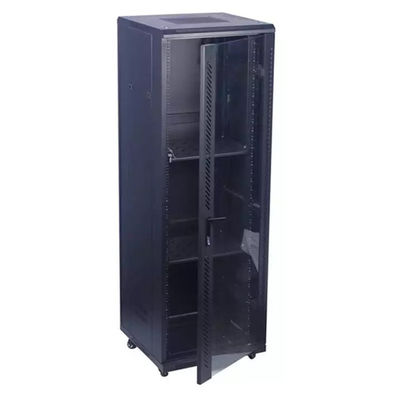 جودة  37U Floor Standing Server Rack Cabinet SPCC IP20 Cold Rolled Steel مصنع