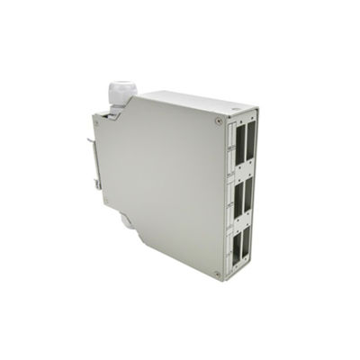 6-ميناء Metal Dinrail Mountable Fiber Optic Din Rail Terminal صندوق