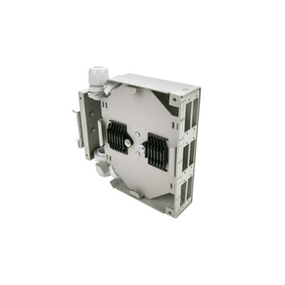 6-ميناء Metal Dinrail Mountable Fiber Optic Din Rail Terminal صندوق