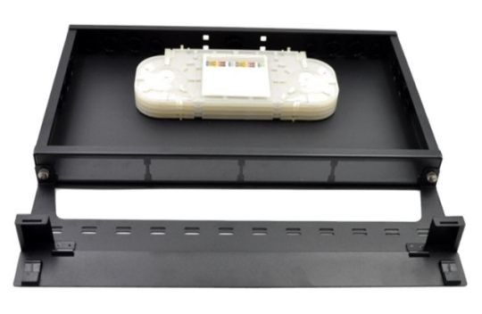 19 &quot;FTTH MPO MTP Patch لوحة LC 1U Fiber كاسيت وحدة رف جبل
