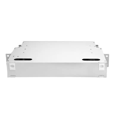 FTTH 1U Fiber لوحة 24 جوهر 19 Inch Rack Patch لوحة وحدة ODF