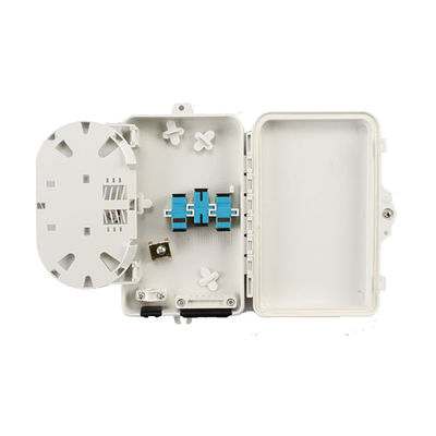 6ميناء Fiber Optic Terminal صندوق SC APC / UPC SM SX PC + ABS رمادي فاتح للاتصالات