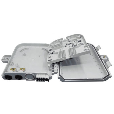 صندوق طرفي من الألياف البصرية 8جوهر SM / DX SC / LC / ST / FC رمادي فاتح / أسود IP 66