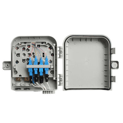 صندوق طرفي من الألياف البصرية 8جوهر SM / DX SC / LC / ST / FC رمادي فاتح / أسود IP 66