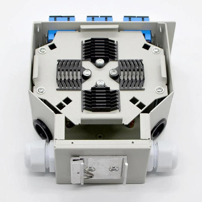24 أليافًا ، صندوق إنهاء الألياف البصرية Din-Rail ، الصلب المدلفن على البارد ، 12 منفذًا Sc دوبلكس