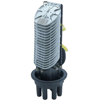 القبة العمودية لإغلاق الألياف البصرية 144جوهر 288جوهر Dome Fiber Optical Joint صندوق