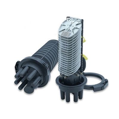 القبة العمودية لإغلاق الألياف البصرية 144جوهر 288جوهر Dome Fiber Optical Joint صندوق