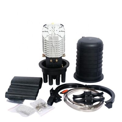 القبة العمودية لإغلاق الألياف البصرية 144جوهر 288جوهر Dome Fiber Optical Joint صندوق
