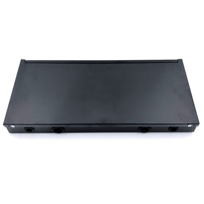 1U رف جبل Patch لوحة Fiber Optic 19 &quot;24 جوهر SC LC مع صواني لصق