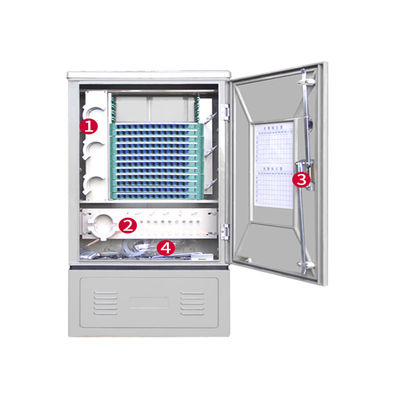 FTTH خزانة أرضية SM / MM Fiber Optic Wall صندوق خارجي