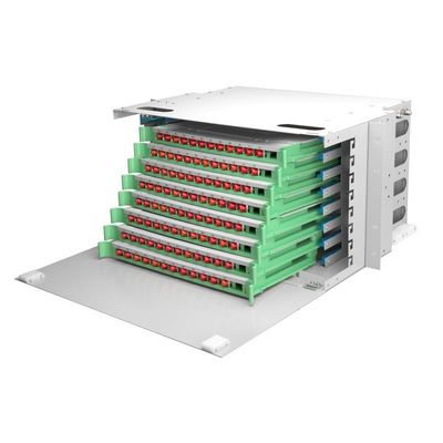 ODF 19 Rack Patch لوحة Sc محول Fc Patch لوحة 6U 96 جوهر