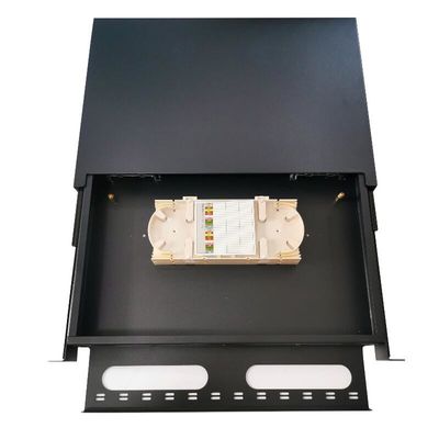 1U MTP MPO Fiber Patch لوحة 19 Inch Frame Rack Cabinet 96 النوى الربط