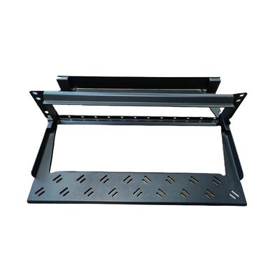 لوحات التصحيح السوداء MPO MTP 96F 1U LC Patch لوحة Modular Shelf