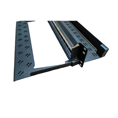 لوحات التصحيح السوداء MPO MTP 96F 1U LC Patch لوحة Modular Shelf