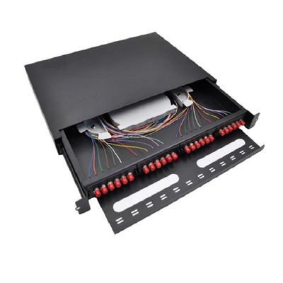 MPO FC Fiber Patch لوحة 19 24 ميناء Patch لوحة رف جبل OEM