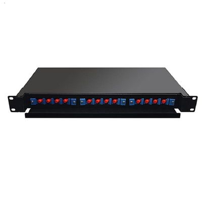 19 &quot;24 ميناء لوحة تصحيح الألياف البصرية رف داخلي 1U ODF 24 جوهر