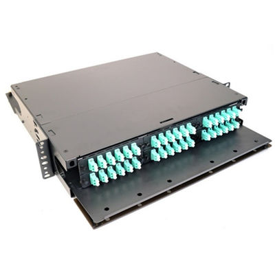 LGX 2U رف جبل Fiber نسيج 6 مشترك كهربائي لوحة LC UPC دوبلكس 6 فتحات 72F