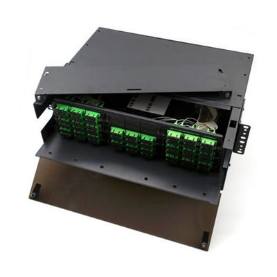 3RU MPO MTP Patch لوحةs 108F Fiber Patch لوحة SC APC يحمل 9 محول LGX
