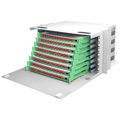 ODF 19 Rack Patch لوحة Sc محول Fc Patch لوحة 6U 96 جوهر