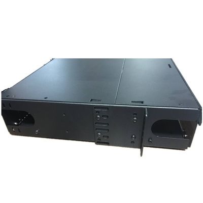لصق او جمع MPO MTP Patch لوحةs 144F SC APC 4U Fiber Patch لوحة 12 مشترك كهربائي