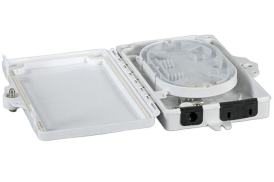 2Port Fiber Optic Terminal Box FTTH Outdoor / داخلي PC ABS مادة رمادي فاتح
