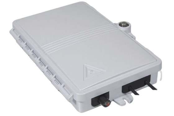 2Port Fiber Optic Terminal Box FTTH Outdoor / داخلي PC ABS مادة رمادي فاتح