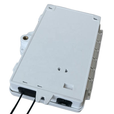 2Port Fiber Optic Terminal Box FTTH Outdoor / داخلي PC ABS مادة رمادي فاتح