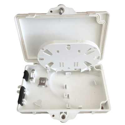 2Port Fiber Optic Terminal Box FTTH Outdoor / داخلي PC ABS مادة رمادي فاتح