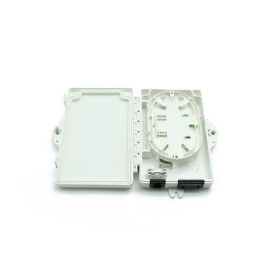 2Port Fiber Optic Terminal Box FTTH Outdoor / داخلي PC ABS مادة رمادي فاتح