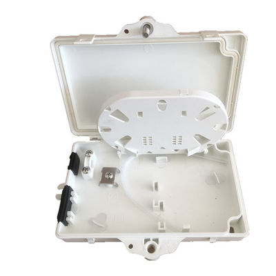 2Port Fiber Optic Terminal Box FTTH Outdoor / داخلي PC ABS مادة رمادي فاتح