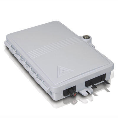 2Port Fiber Optic Terminal Box FTTH Outdoor / داخلي PC ABS مادة رمادي فاتح