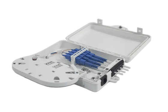 4ميناء Fiber Optic Terminal صندوق SC سيمبلكس SM Cables أبيض مقاوم للماء IP-66