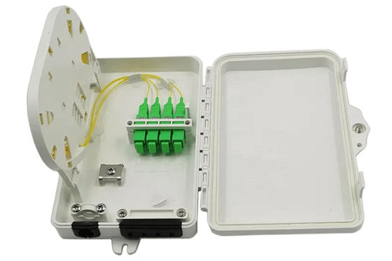4ميناء Fiber Optic Terminal صندوق SC سيمبلكس SM Cables أبيض مقاوم للماء IP-66