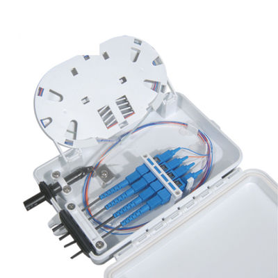 4ميناء Fiber Optic Terminal صندوق SC سيمبلكس SM Cables أبيض مقاوم للماء IP-66