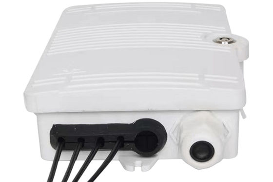 4ميناء Fiber Optic Terminal صندوق SC UPC SX SM White IP66 للاتصالات