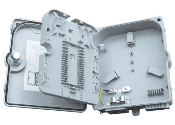 صندوق طرفي من الألياف البصرية 12ميناء SC / LC / ST / FC IP-66 UPC / APC رمادي فاتح FTTH