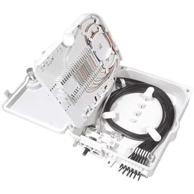 صندوق طرفي من الألياف البصرية 12ميناء SC / LC / ST / FC IP-66 UPC / APC رمادي فاتح FTTH