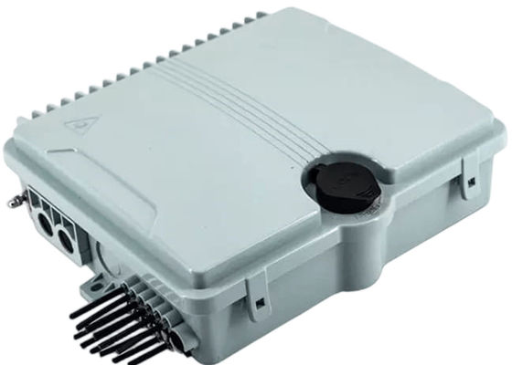 صندوق طرفي من الألياف البصرية 12ميناء SC / LC / ST / FC IP-66 UPC / APC رمادي فاتح FTTH