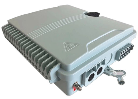 صندوق طرفي من الألياف البصرية 12ميناء SC / LC / ST / FC IP-66 UPC / APC رمادي فاتح FTTH