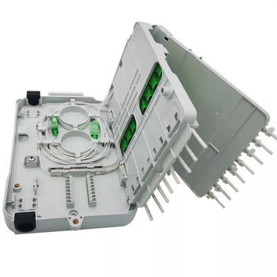 16جوهر الفاصل FTTH Distribution صندوق UPC / APC Wall Mount Gray رمادي فاتح