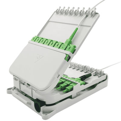 16جوهر الفاصل FTTH Distribution صندوق UPC / APC Wall Mount Gray رمادي فاتح
