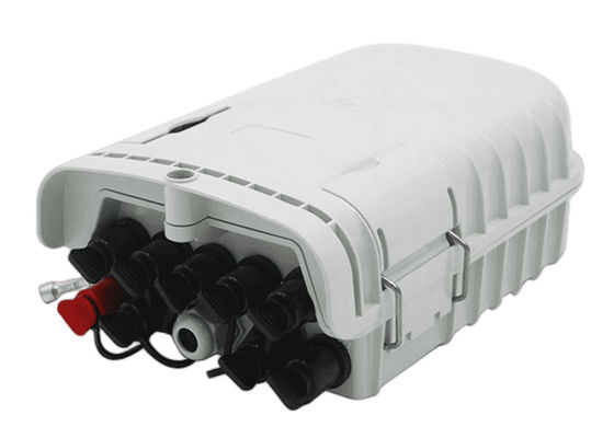 ABS PLC 8 ميناء Fiber Termination صندوق رمادي الضميمة الطرفية الضوئية IP65