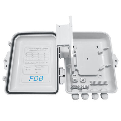 SC 1x8 PLC Fiber Optic الفاصل صندوق IP65 12جوهرs مثبت على الحائط