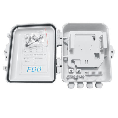 SC 1x8 PLC Fiber Optic الفاصل صندوق IP65 12جوهرs مثبت على الحائط