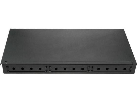 19 "رف جبل Fiber Patch لوحة ST مشترك كهربائي 1U Fiber نسيج 12 كور