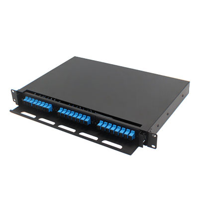 FTTH الألياف البصرية التصحيح لوحة الرف جبل 1U 24 النوى SC LC FC ST