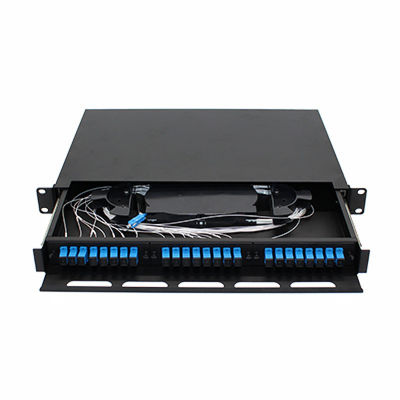 FTTH الألياف البصرية التصحيح لوحة الرف جبل 1U 24 النوى SC LC FC ST