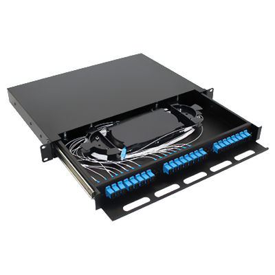 FTTH الألياف البصرية التصحيح لوحة الرف جبل 1U 24 النوى SC LC FC ST