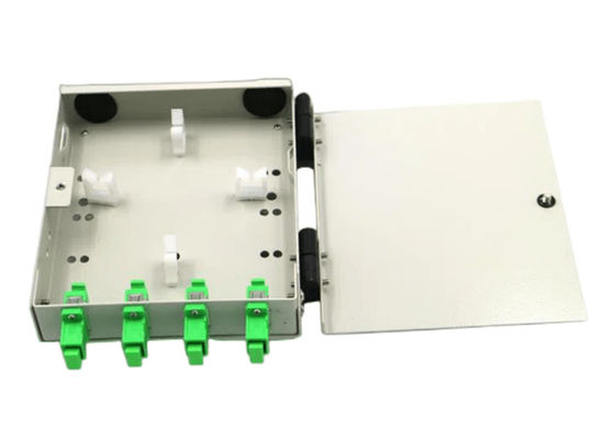 FTB Series Wall Mount Fiber Optic Terminal صندوق 4 جوهر FTTH مع محولات Apc