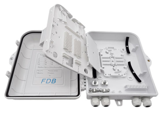 الأبيض الألياف البصرية الفاصل مربع LC 1x16 PLC الفاصل جدار جبل